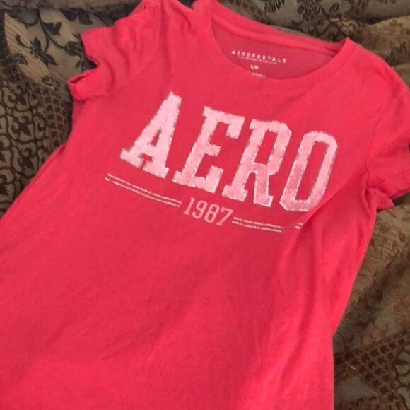 Aeropostale size large pink tee new with tags - Picture 2 of 4